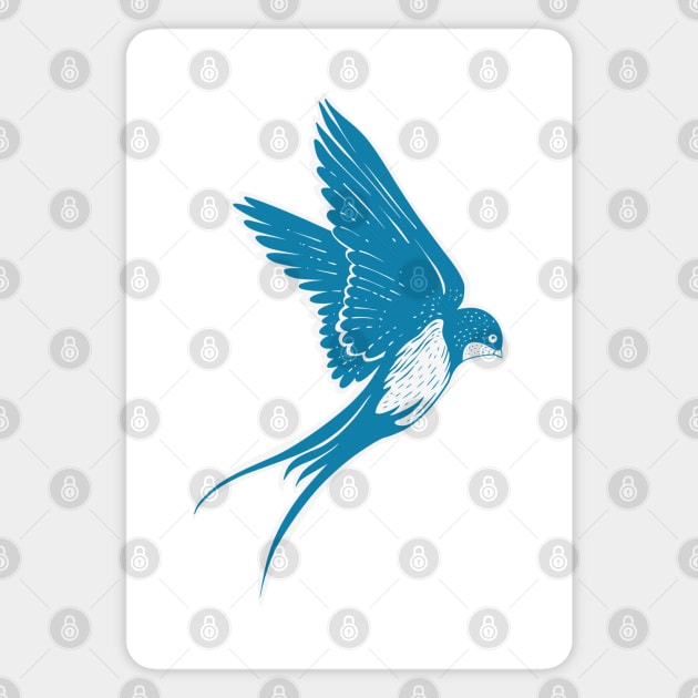 Swallow Bird Magnet by HobbyAndArt